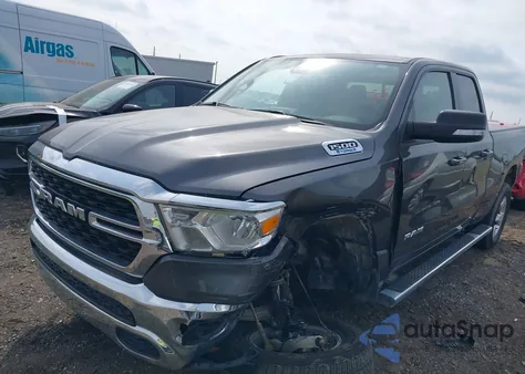 2022 Ram 1500 Big Horn Quad Cab 4X4 6'4 Box from USA, damaged, VIN 1C6RRFBG9NN464920